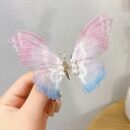 Handmade Butterfly Children Hairpin Spring Butterfly Hair Accessories - Gradient Pink Blue