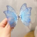 Handmade Butterfly Children Hairpin Spring Butterfly Hair Accessories - Blue