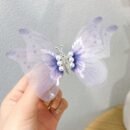 Handmade Butterfly Children Hairpin Spring Butterfly Hair Accessories - Purple