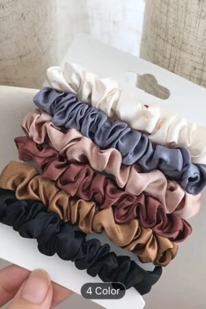 6pcs Hair Scrunchies Set